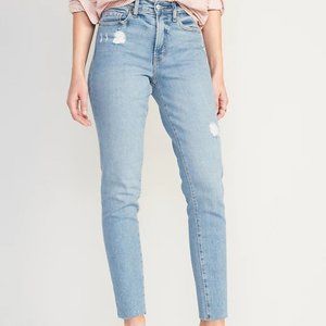High-Waisted OG Straight Cut-Off Jeans